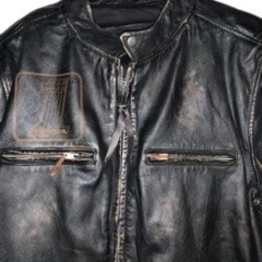 Harley-Davidson® Men's Speed Distressed Slim Fit Leather Jacket 98004-1